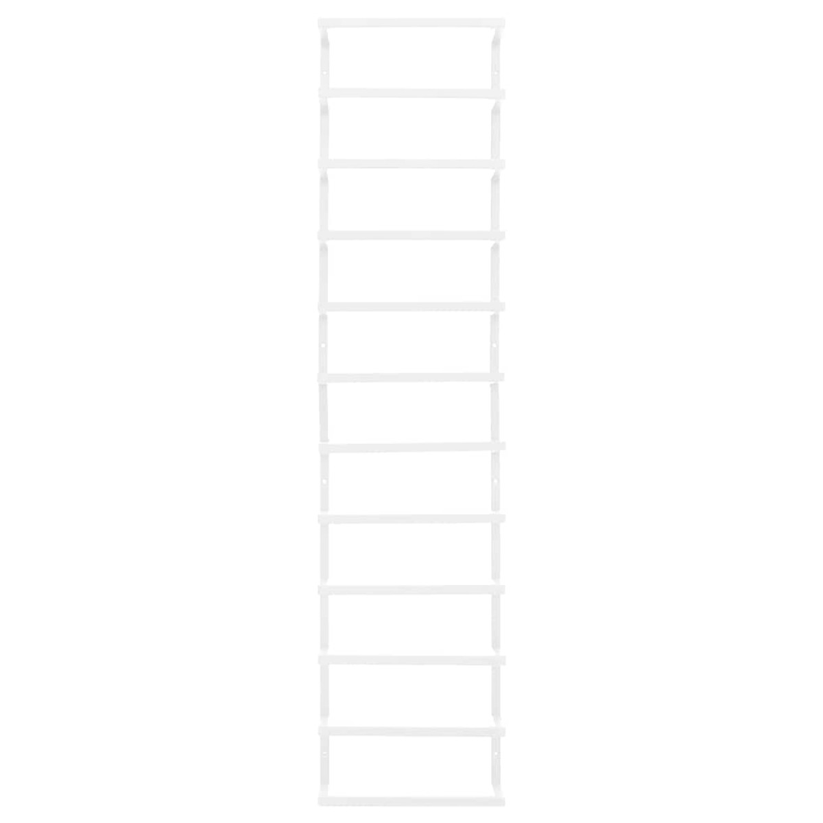 vidaXL Βάση για Πετσέτες Επιτοίχια Λευκή 24 x 12 x 96 εκ. Ατσάλινη