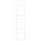 vidaXL Βάση για Πετσέτες Επιτοίχια Λευκή 24 x 12 x 96 εκ. Ατσάλινη