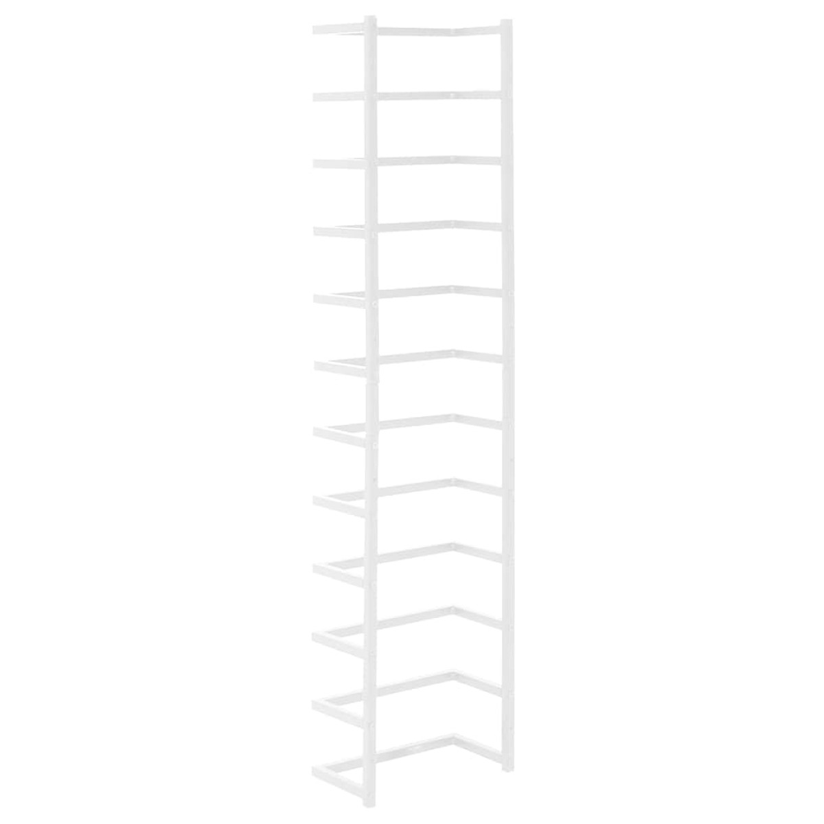 vidaXL Βάση για Πετσέτες Επιτοίχια Λευκή 24 x 12 x 96 εκ. Ατσάλινη
