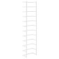 vidaXL Βάση για Πετσέτες Επιτοίχια Λευκή 24 x 12 x 96 εκ. Ατσάλινη