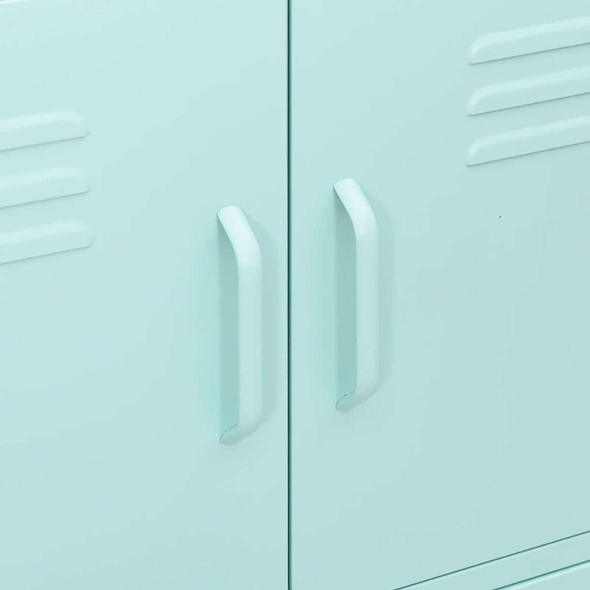 vidaXL Ντουλάπι Αποθήκευσης Χρώμα Μέντα 80 x 35 x 101,5 εκ. από Ατσάλι