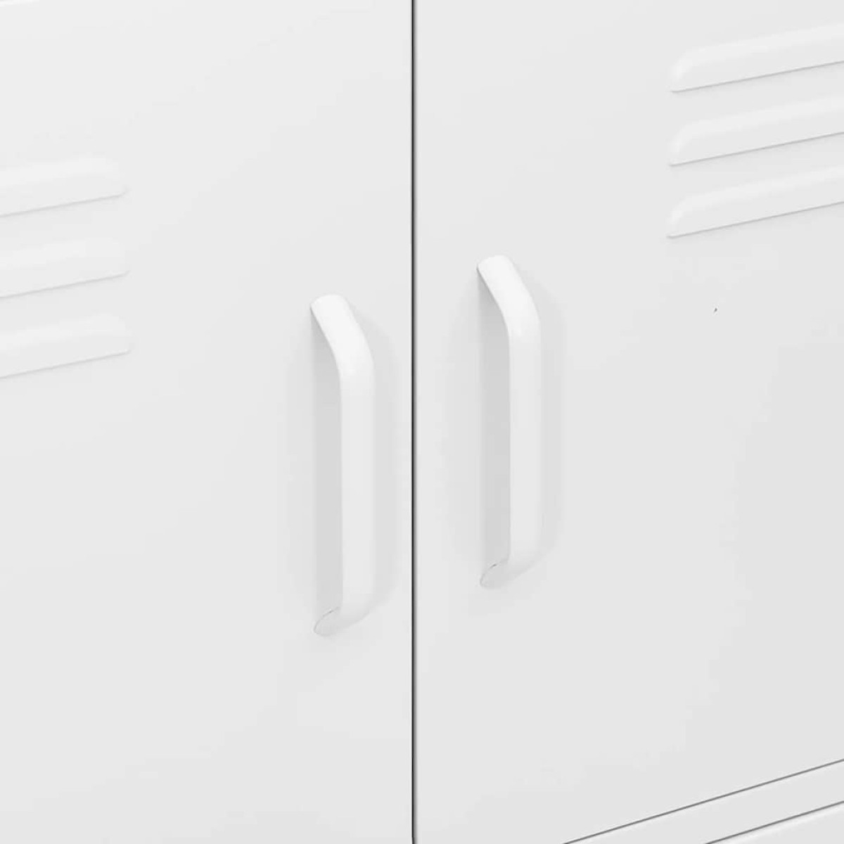 vidaXL Ντουλάπι Αποθήκευσης Λευκό 80 x 35 x 101,5 εκ. από Ατσάλι