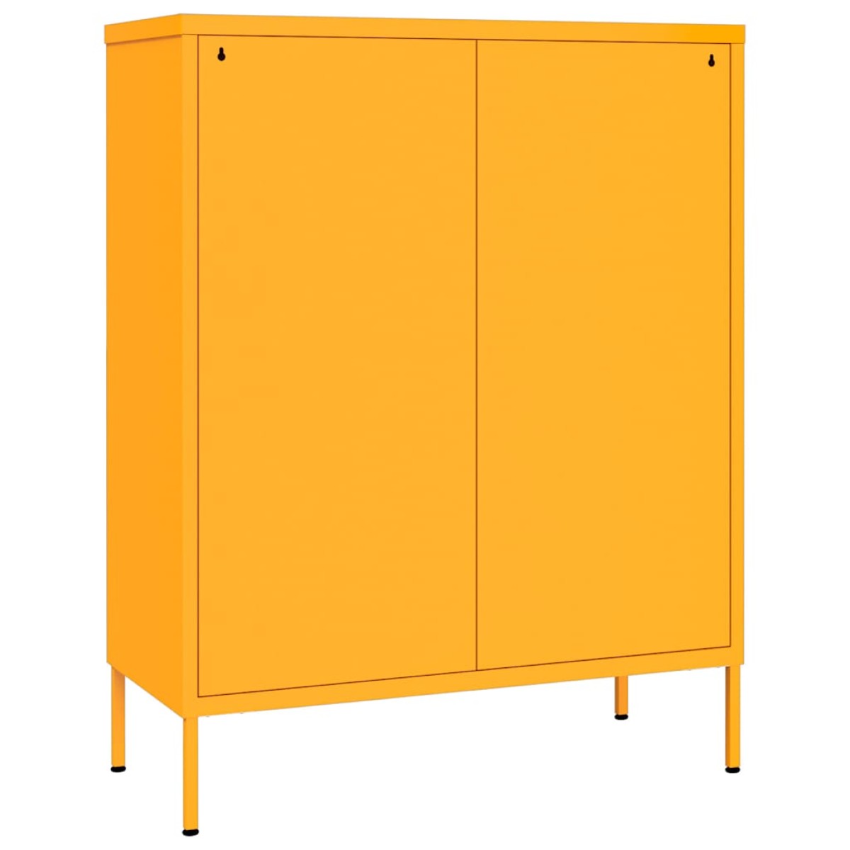 vidaXL Συρταριέρα Μουσταρδί 80 x 35 x 101,5 εκ. από Ατσάλι