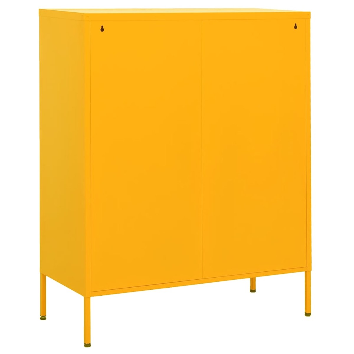 vidaXL Ντουλάπι Αποθήκευσης Μουσταρδί 80x35x101,5 εκ. από Ατσάλι
