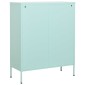 vidaXL Ντουλάπι Αποθήκευσης Χρώμα Μέντα 80 x 35 x 101,5 εκ. από Ατσάλι