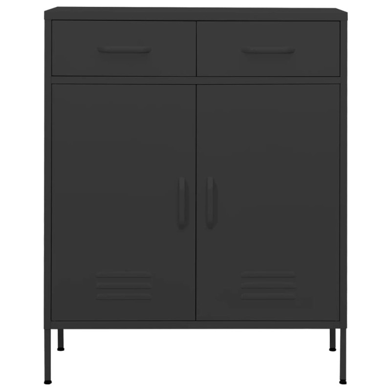vidaXL Ντουλάπι Αποθήκευσης Ανθρακί 80 x 35 x 101,5 εκ. από Ατσάλι