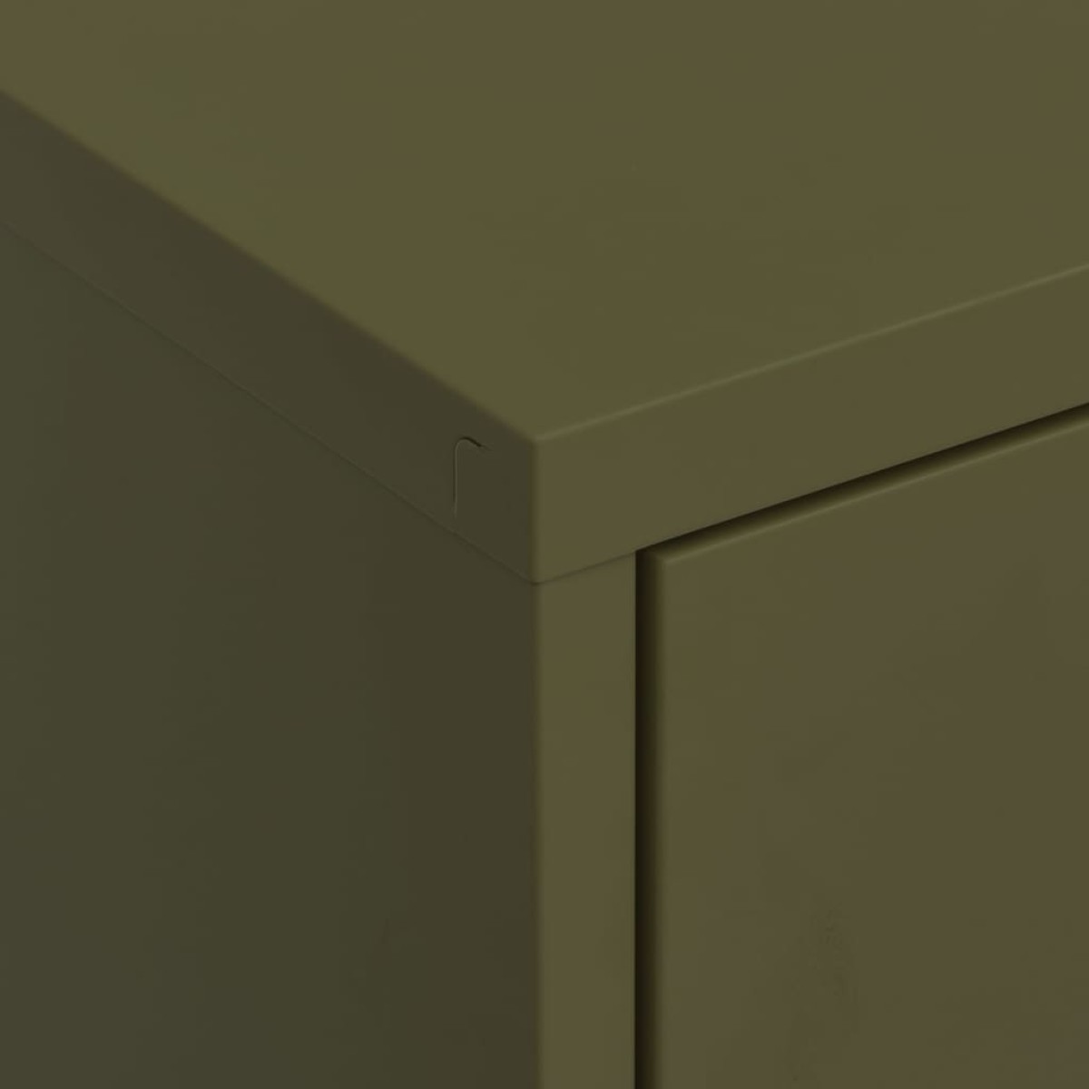 vidaXL Ντουλάπι Αποθήκευσης Πράσινο Λαδί 80x35x101,5 εκ. από Ατσάλι