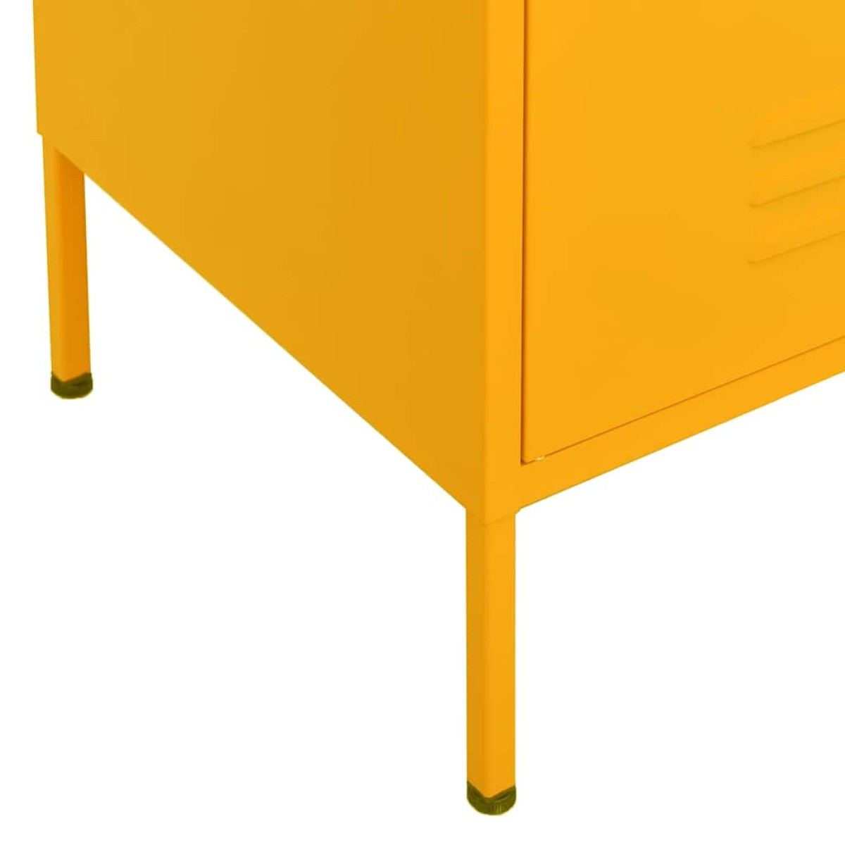 vidaXL Ντουλάπι Αποθήκευσης Μουσταρδί 80 x 35 x 101,5 εκ. Ατσάλινο