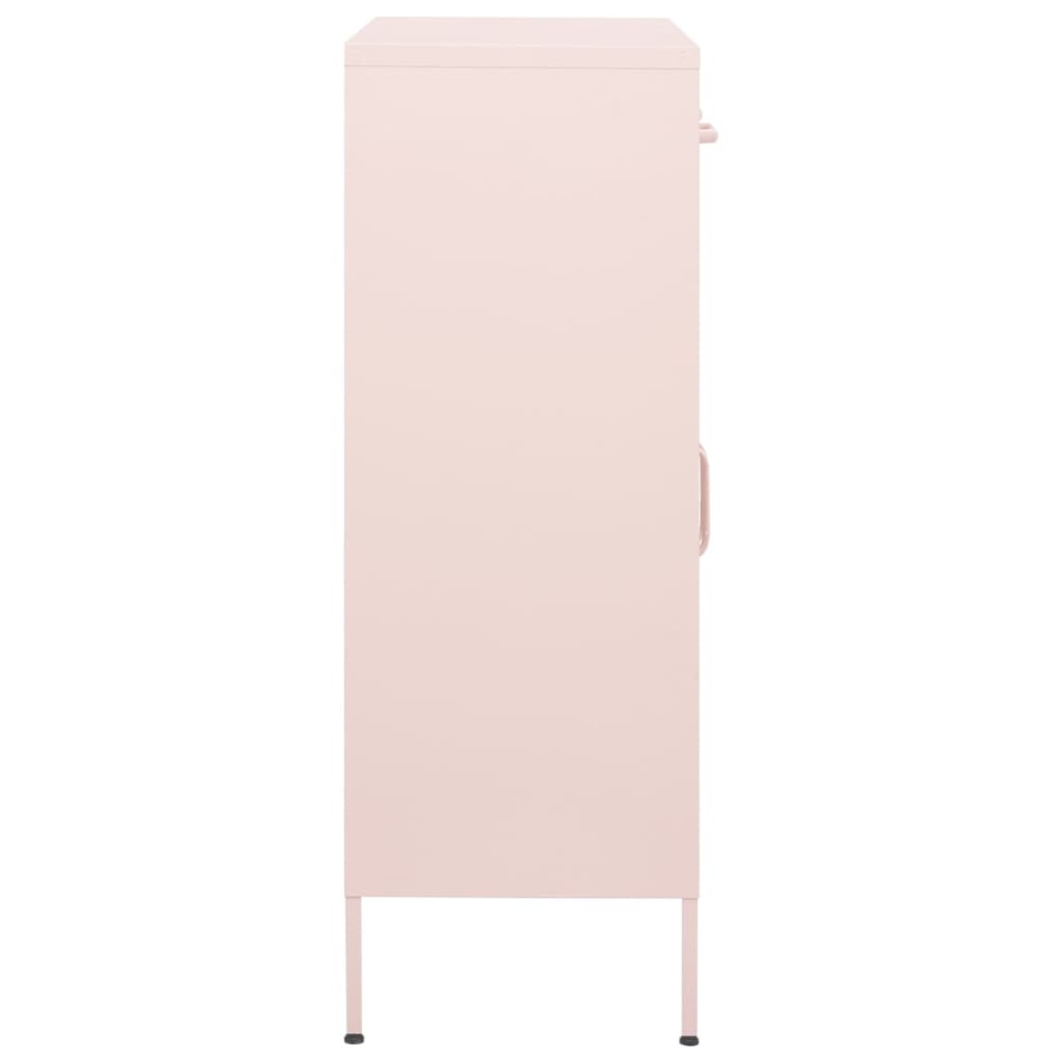 vidaXL Ντουλάπι Αποθήκευσης Ροζ 80 x 35 x 101,5 εκ. Ατσάλινο