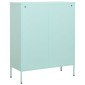 vidaXL Ντουλάπι Αποθήκευσης Χρώμα Μέντα 80 x 35 x 101,5 εκ. Ατσάλινο