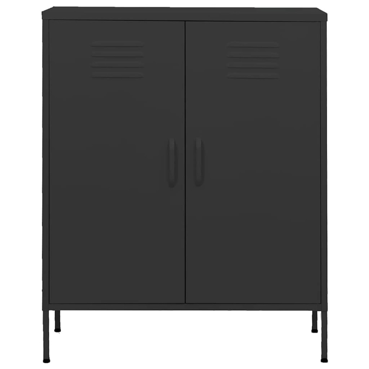 vidaXL Ντουλάπι Αποθήκευσης Ανθρακί 80 x 35 x 101,5 εκ. Ατσάλινο
