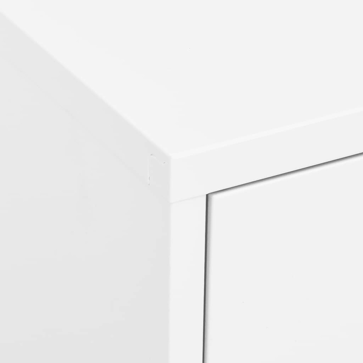vidaXL Ντουλάπι Αποθήκευσης Λευκό 80 x 35 x 101,5 εκ. Ατσάλινο