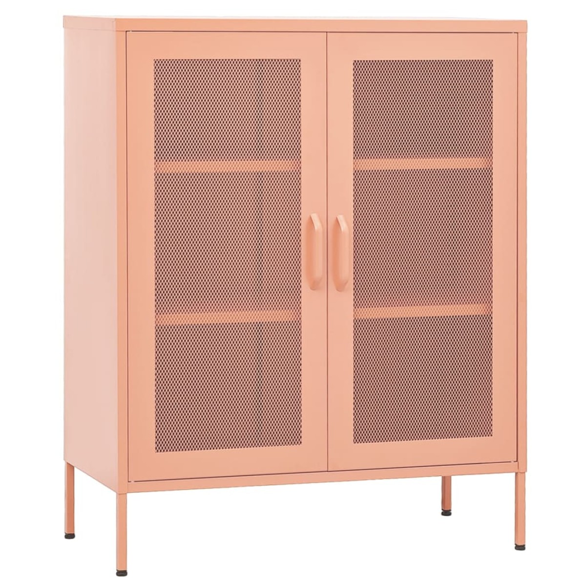 vidaXL Ντουλάπι Αποθήκευσης Ροζ 80 x 35 x 101,5 εκ. Ατσάλινο