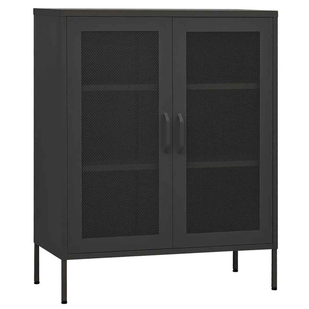 vidaXL Ντουλάπι Αποθήκευσης Ανθρακί 80 x 35 x 101,5 εκ. Ατσάλινο