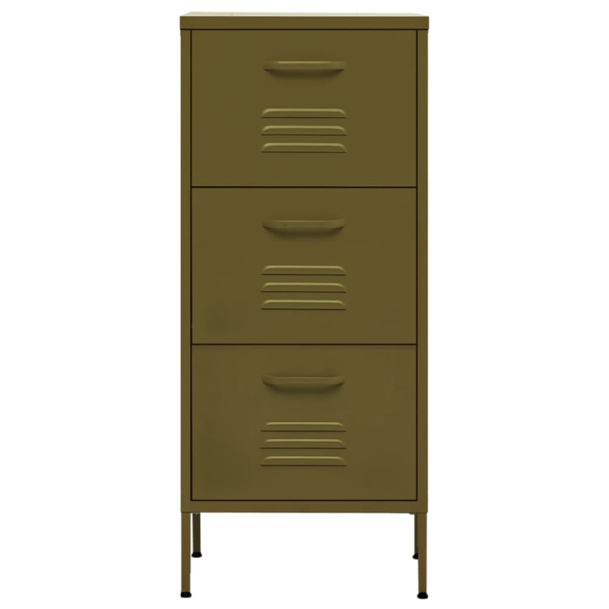 vidaXL Ντουλάπι Αποθήκευσης Πράσινο Λαδί 42,5x35x101,5 εκ. από Ατσάλι