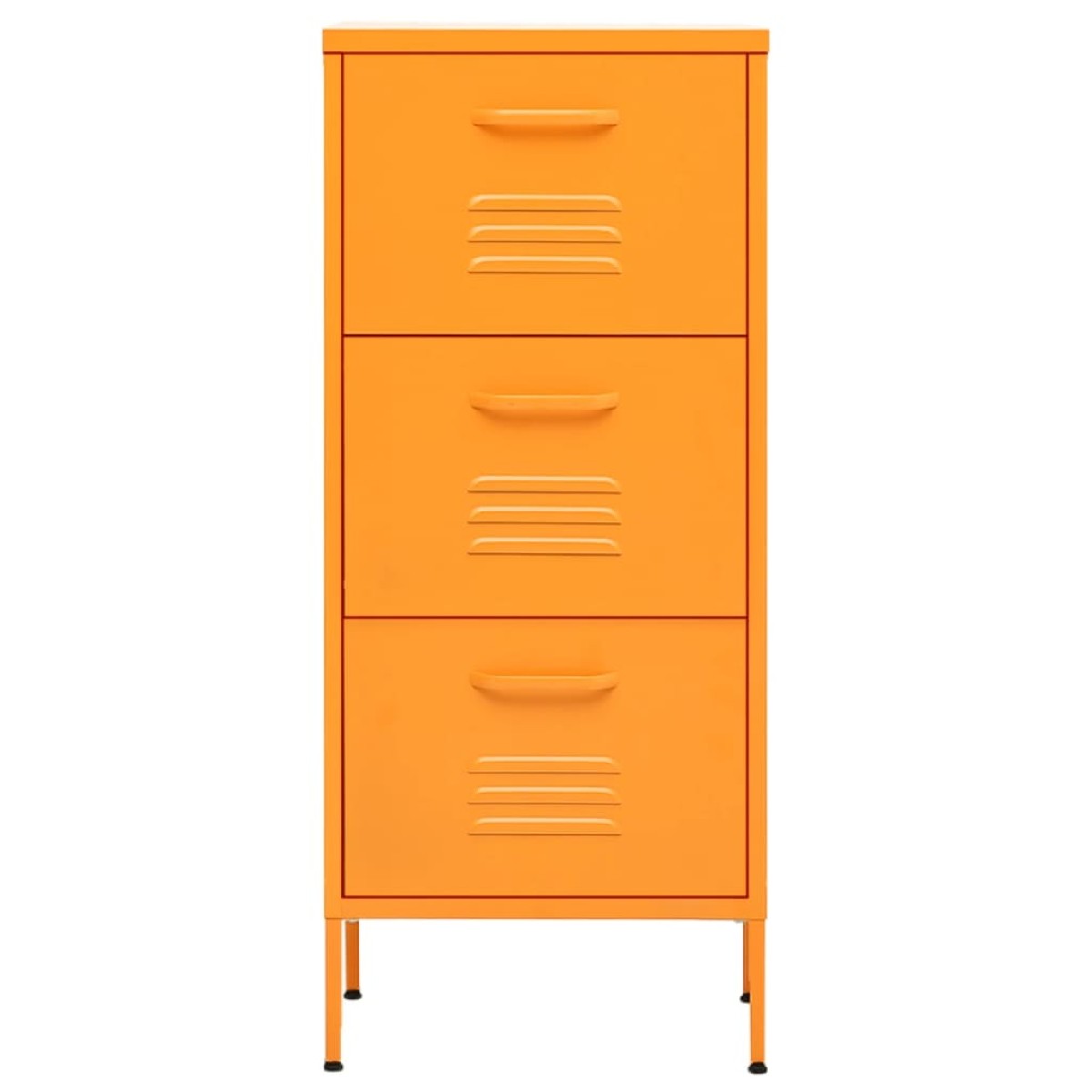 vidaXL Ντουλάπι Αποθήκευσης Μουσταρδί 42,5 x 35 x 101,5 εκ. από Ατσάλι