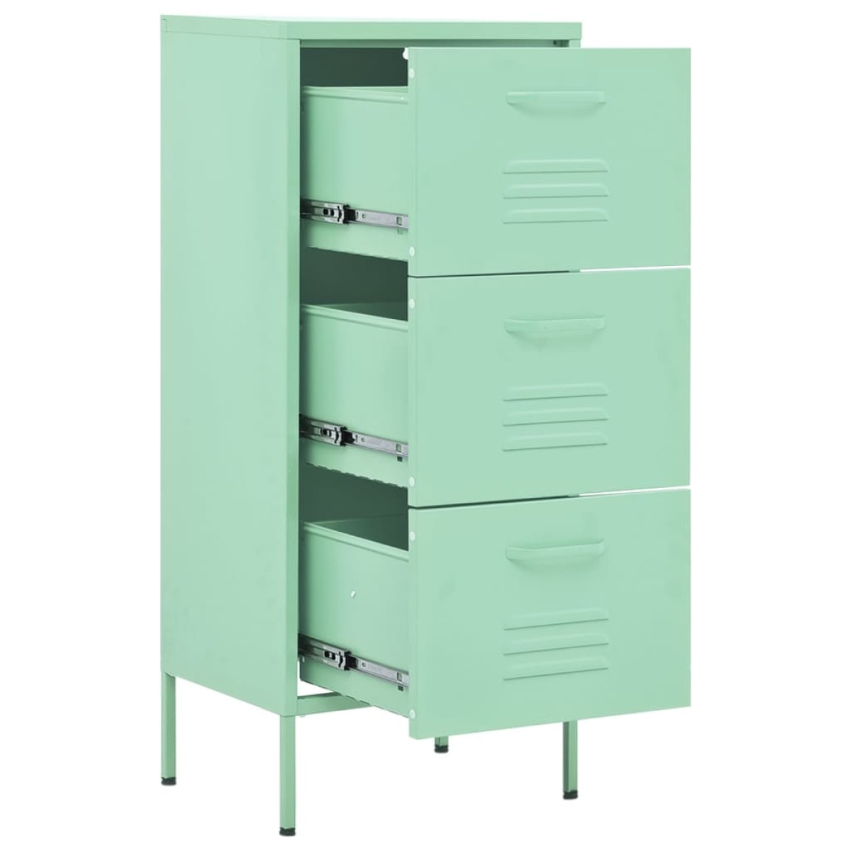 vidaXL Ντουλάπι Αποθήκευσης Xρώμα Mέντας 42,5x35x101,5 εκ. από Ατσάλι