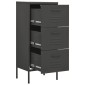 vidaXL Ντουλάπι Αποθήκευσης Ανθρακί 42,5x35x101,5 εκ. από Ατσάλι