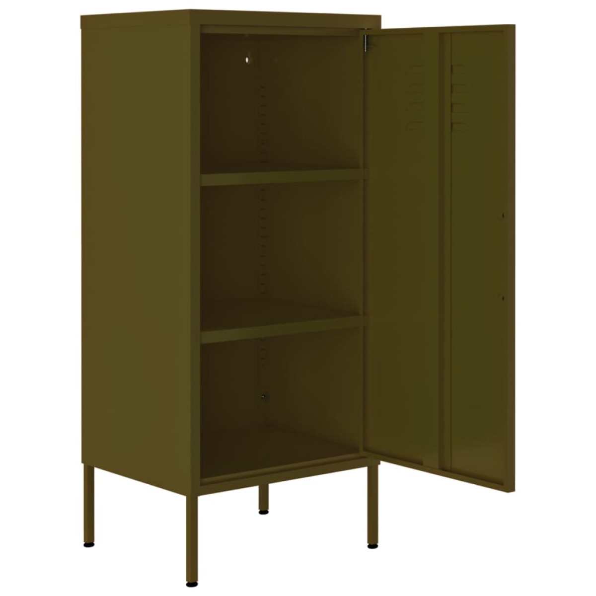vidaXL Ντουλάπι Αποθήκευσης Πράσινο Λαδί 42,5x35x101,5 εκ. από Ατσάλι