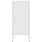 vidaXL Ντουλάπι Αποθήκευσης Λευκό 42,5x35x101,5 εκ. από Ατσάλι