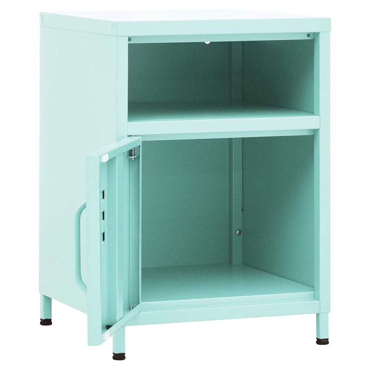vidaXL Κομοδίνο Χρώμα Μέντας 35 x 35 x 51 εκ. από Ατσάλι