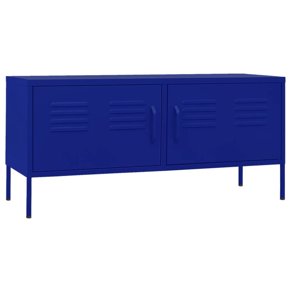 vidaXL Έπιπλο Τηλεόρασης Ναυτικό Μπλε 105x35x50 εκ. από Ατσάλι