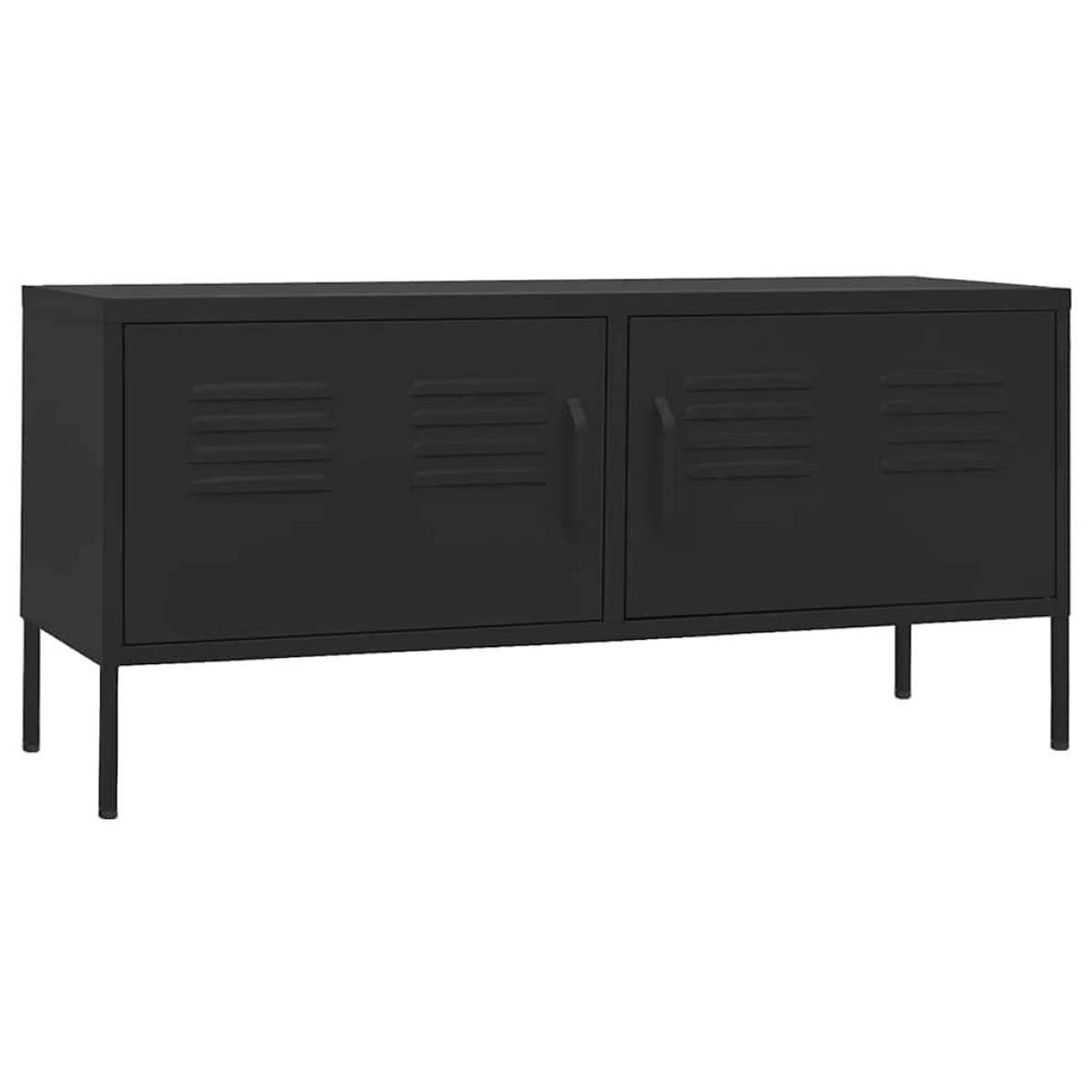 vidaXL Έπιπλο Τηλεόρασης Μαύρο 105x35x50 εκ. από Ατσάλι