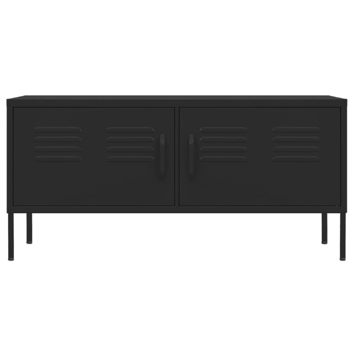 vidaXL Έπιπλο Τηλεόρασης Μαύρο 105x35x50 εκ. από Ατσάλι