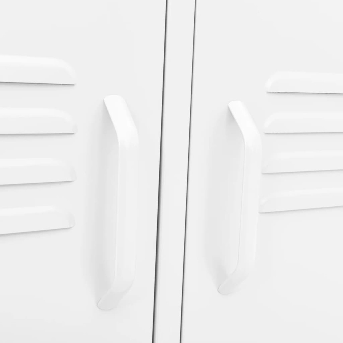 vidaXL Έπιπλο Τηλεόρασης Λευκό 105x35x50 εκ. από Ατσάλι
