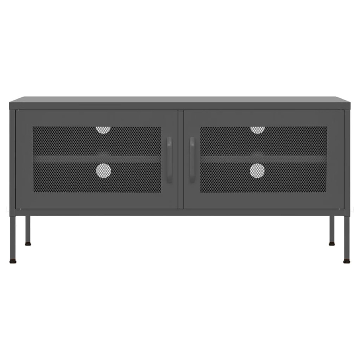 vidaXL Έπιπλο Τηλεόρασης Ανθρακί 105x35x50 εκ. από Ατσάλι