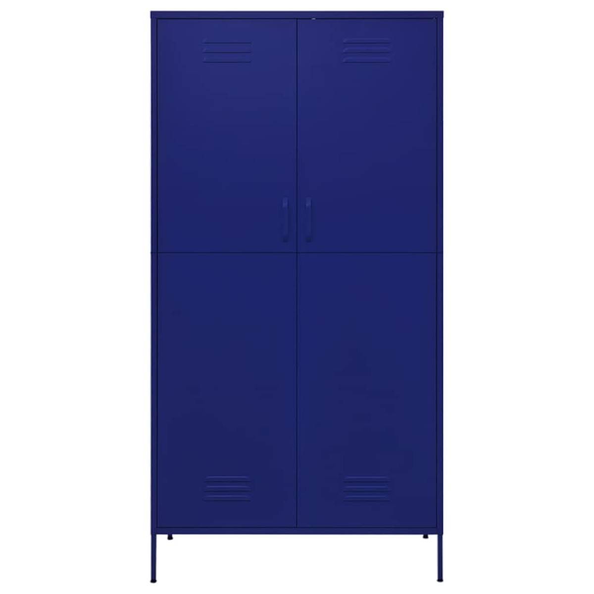 vidaXL Ντουλάπα Ναυτικό Μπλε 90 x 50 x 180 εκ. από Ατσάλι