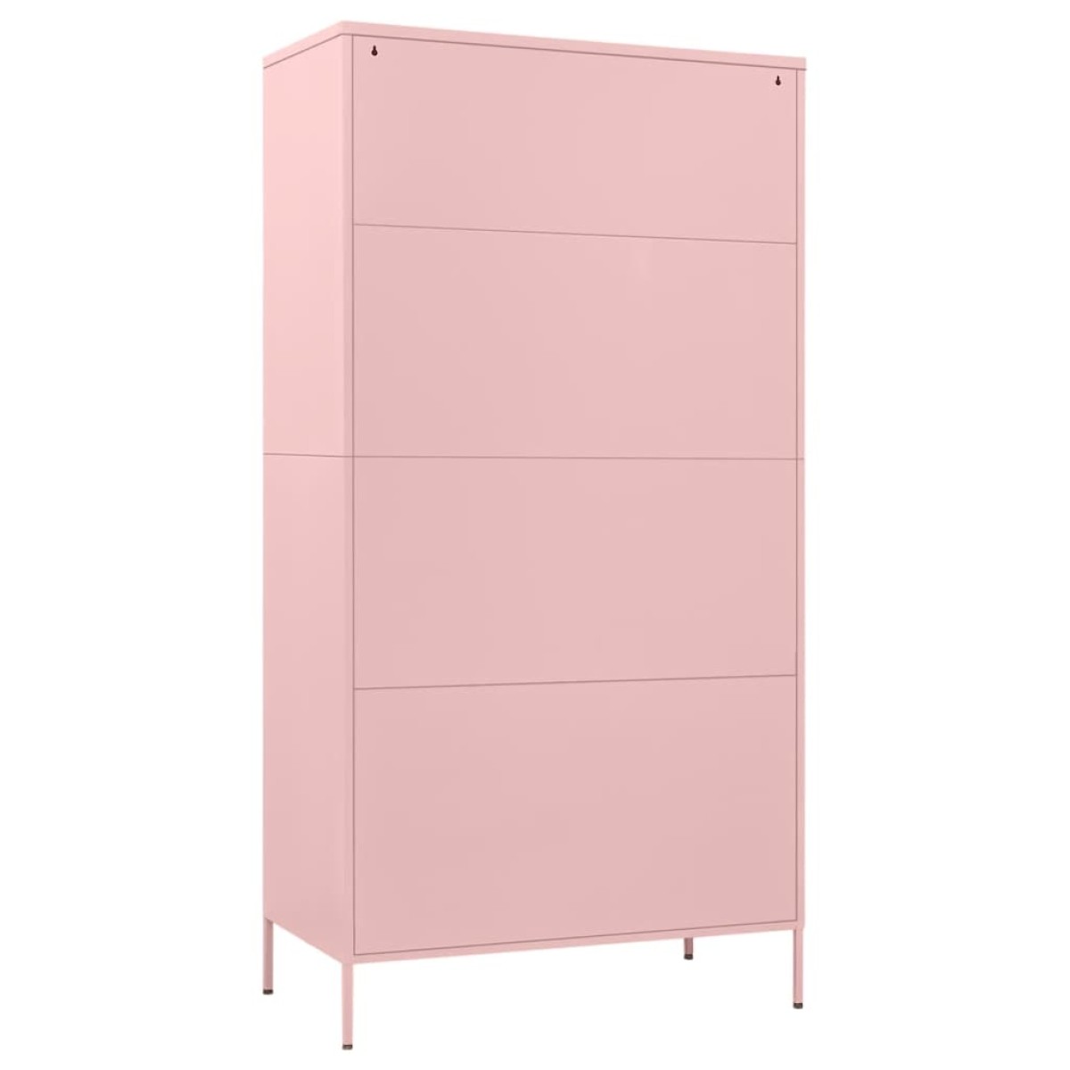 vidaXL Ντουλάπα Ροζ 90 x 50 x 180 εκ. από Ατσάλι
