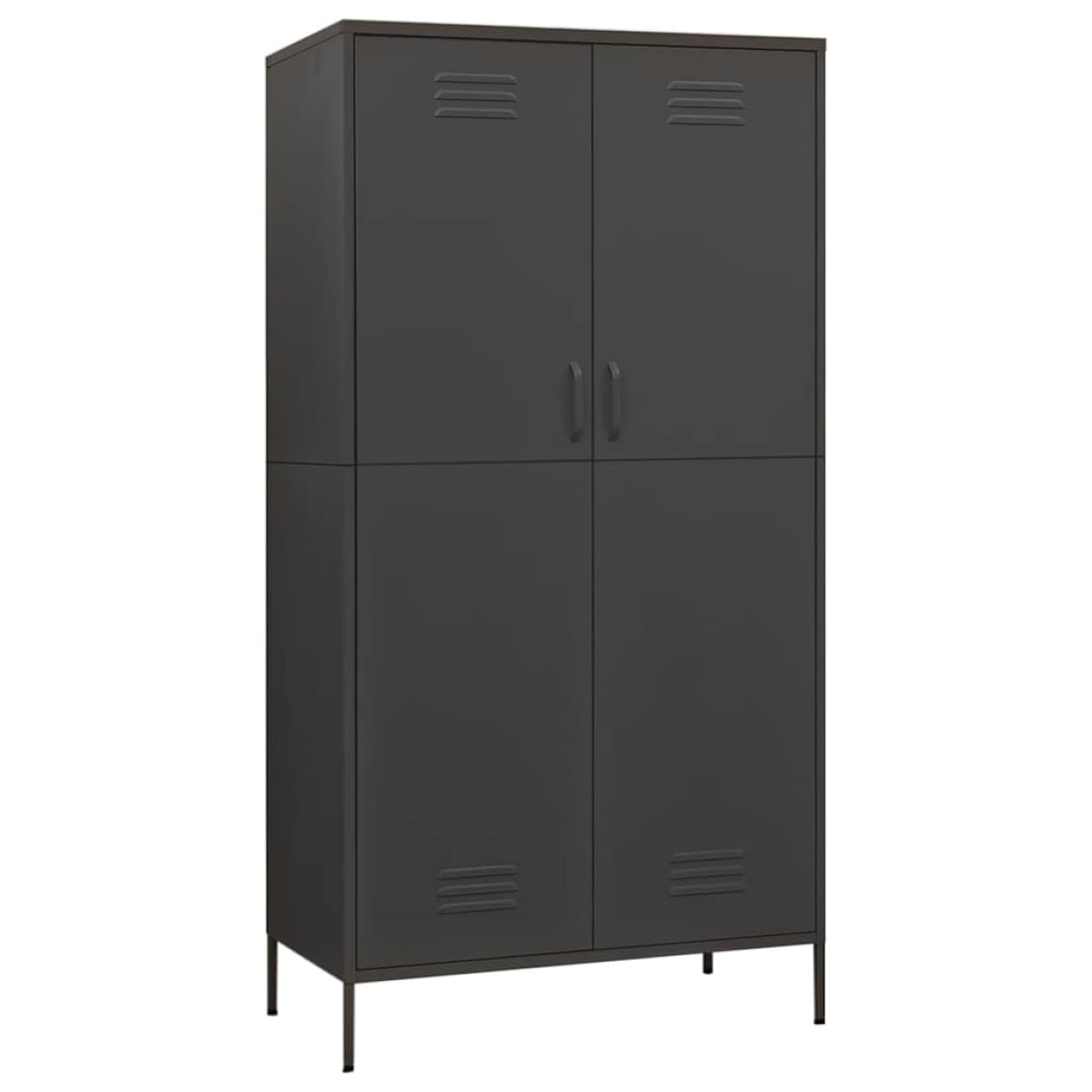 vidaXL Ντουλάπα Ανθρακί 90 x 50 x 180 εκ. από Ατσάλι