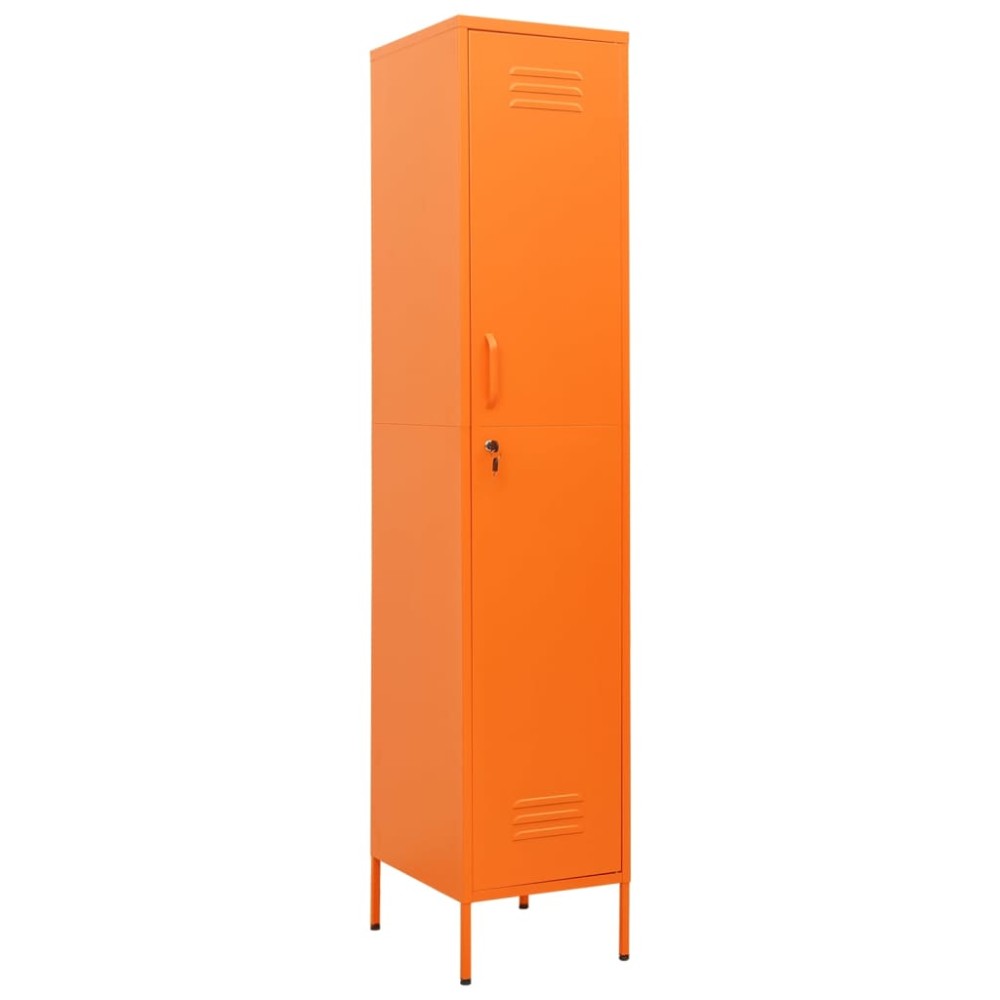 vidaXL Φοριαμός Πορτοκαλί 35 x 46 x 180 εκ. από Ατσάλι
