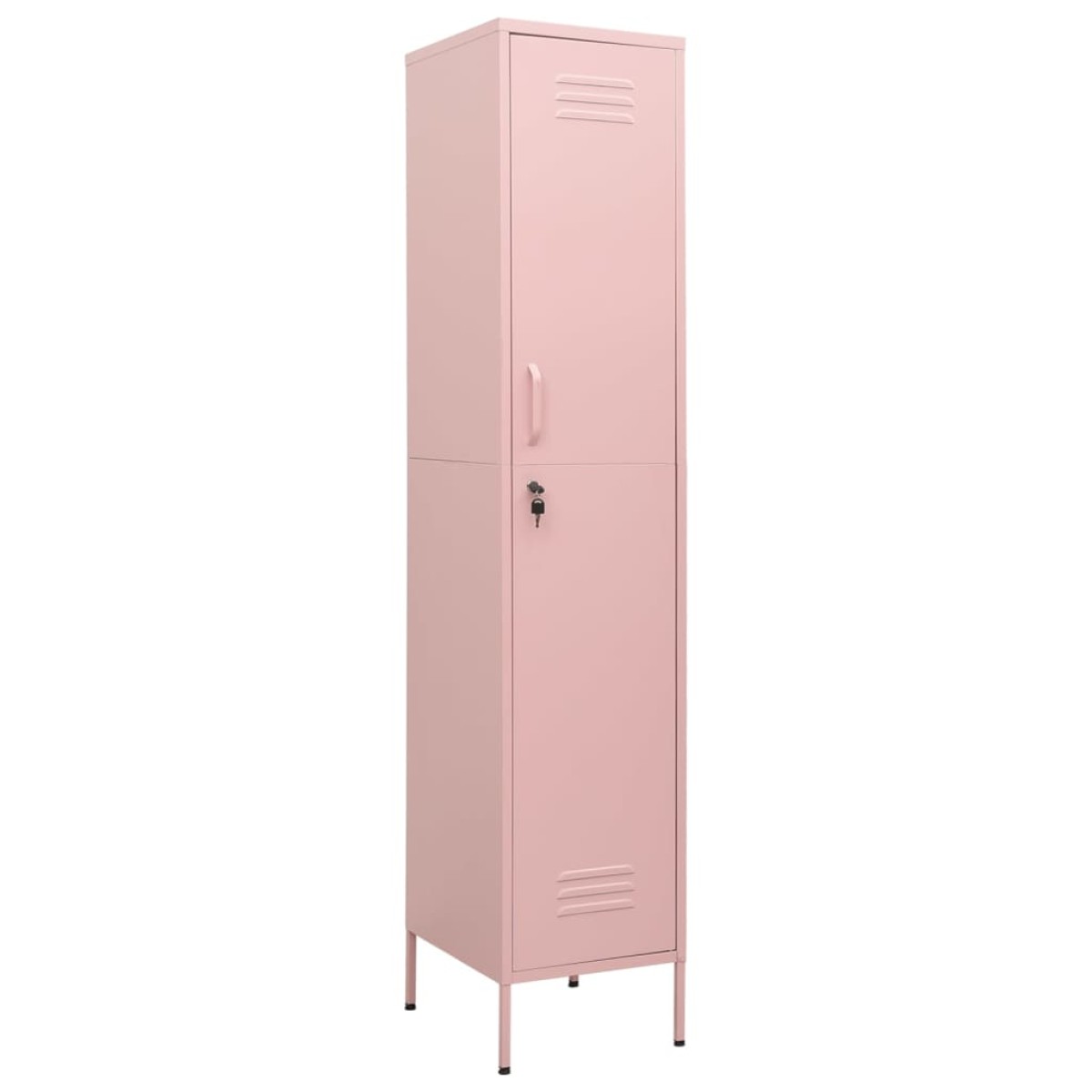 vidaXL Φοριαμός Ροζ 35 x 46 x 180 εκ. από Ατσάλι
