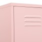 vidaXL Φοριαμός Ροζ 35 x 46 x 180 εκ. από Ατσάλι