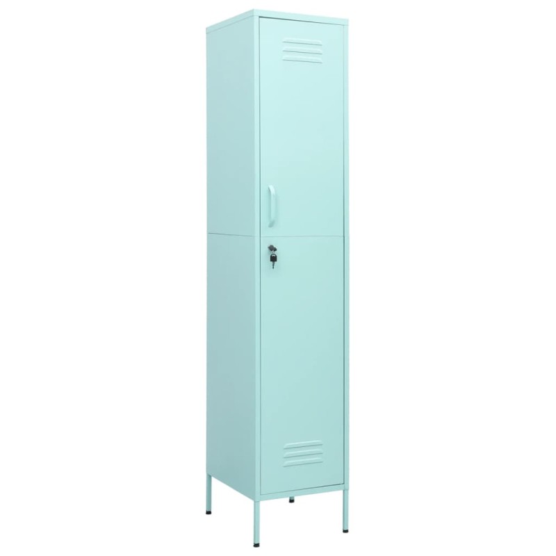 vidaXL Φοριαμός Χρώμα Μέντα 35 x 46 x 180 εκ. από Ατσάλι