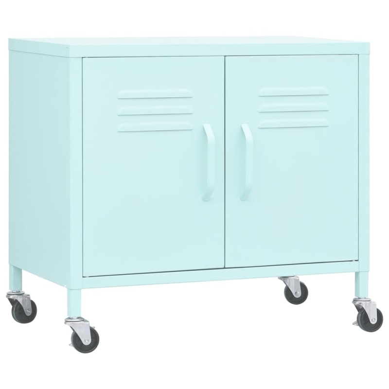 vidaXL Ντουλάπι Αποθήκευσης Χρώμα Μέντα 60 x 35 x 56 εκ. από Ατσάλι