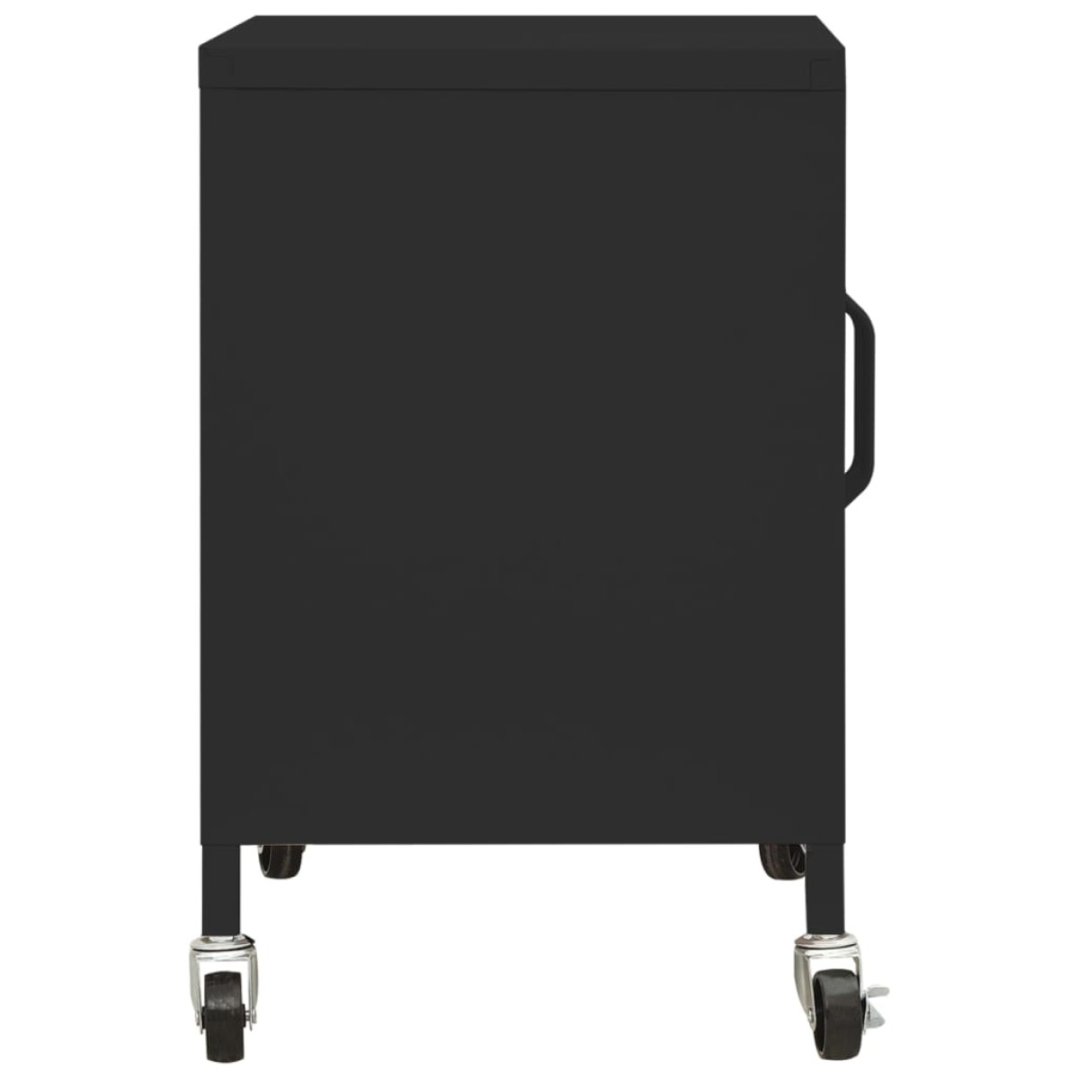 vidaXL Ντουλάπι Αποθήκευσης Μαύρο 60 x 35 x 56 εκ. από Ατσάλι