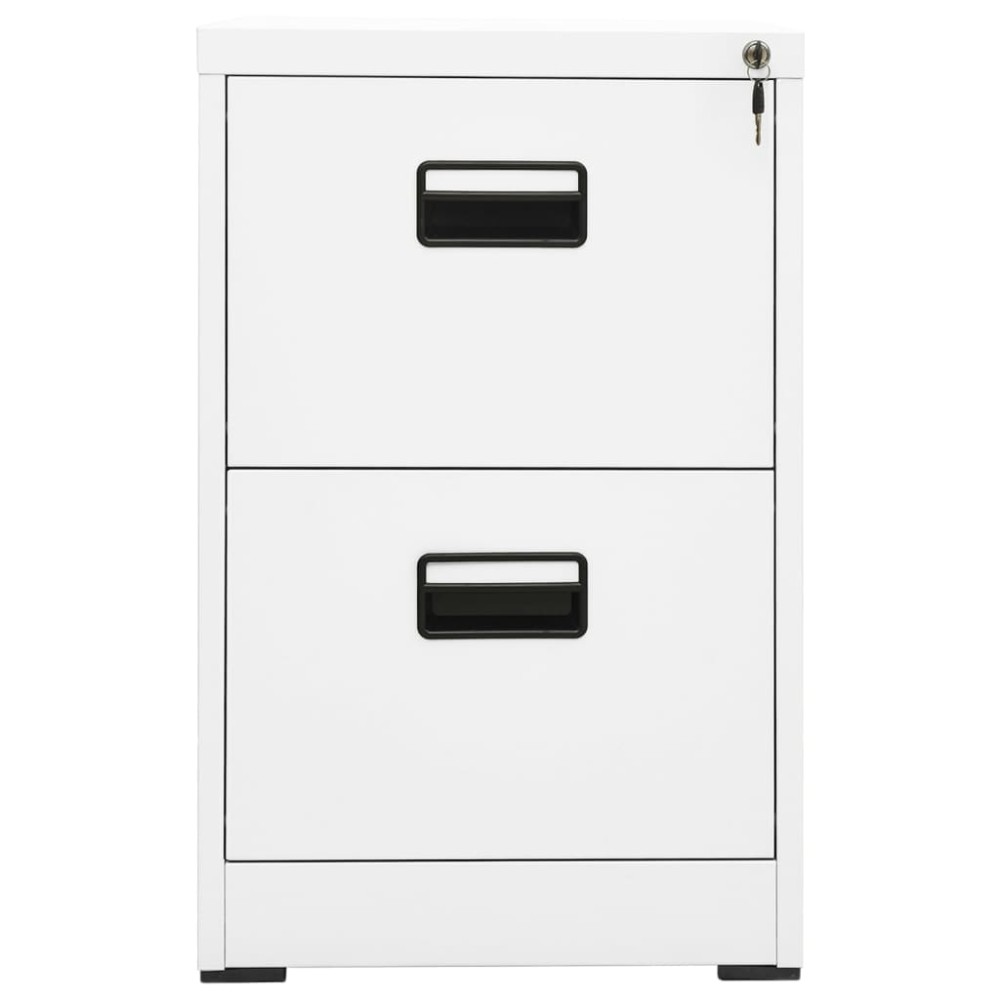 vidaXL Αρχειοθήκη Λευκή 46 x 62 x 72,5 εκ. από Ατσάλι