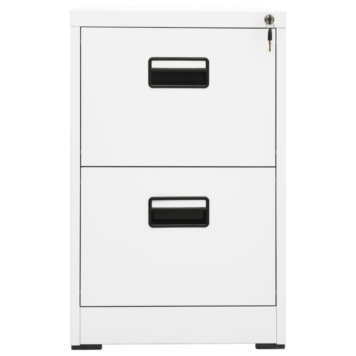 vidaXL Αρχειοθήκη Λευκή 46 x 62 x 72,5 εκ. από Ατσάλι