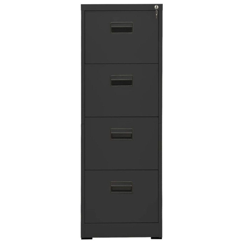vidaXL Αρχειοθήκη Ανθρακί 46 x 62 x 133 εκ. από Ατσάλι