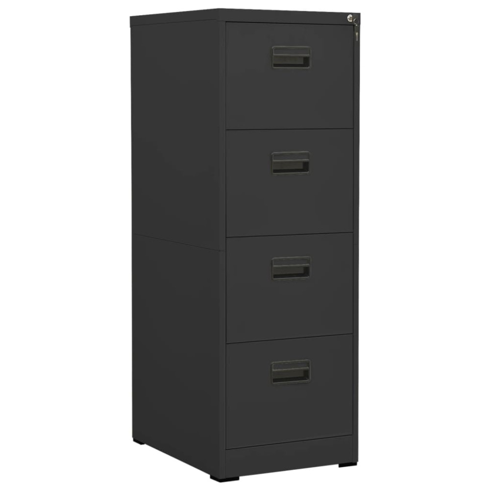vidaXL Αρχειοθήκη Ανθρακί 46 x 62 x 133 εκ. από Ατσάλι