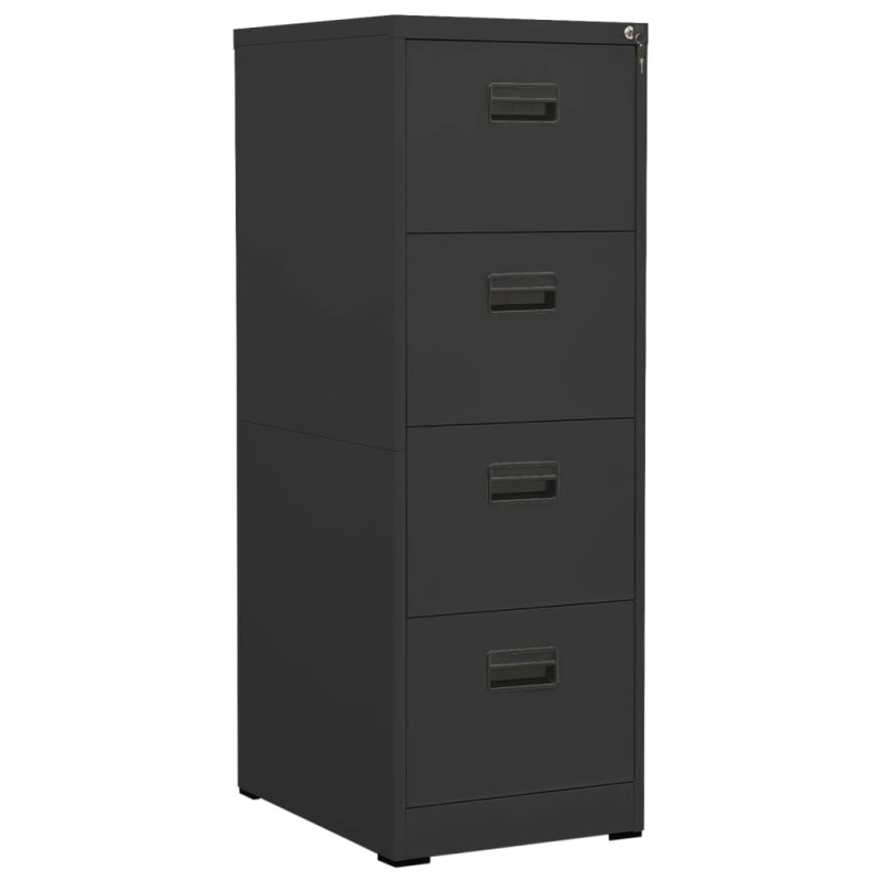 vidaXL Αρχειοθήκη Ανθρακί 46 x 62 x 133 εκ. από Ατσάλι