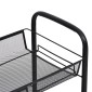 vidaXL Τρόλεϊ Κουζίνας 3 Επιπέδων Μαύρο 46 x 26 x 64 εκ. Σιδερένιο