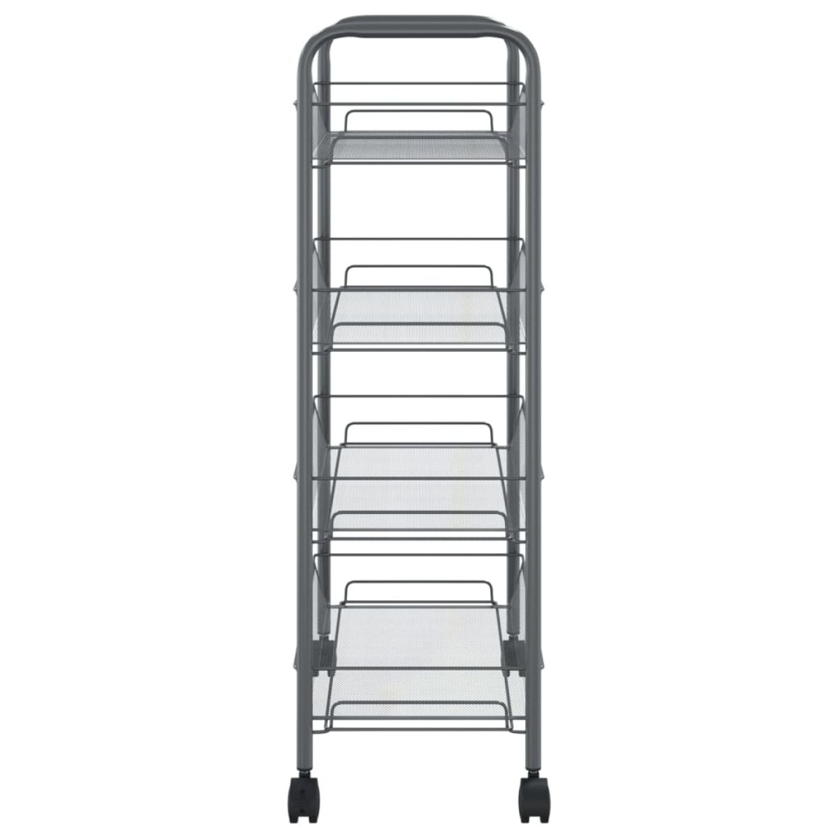 vidaXL Τρόλεϊ Κουζίνας 4 Επιπέδων Γκρι 46 x 26 x 85 εκ. Σιδερένιο