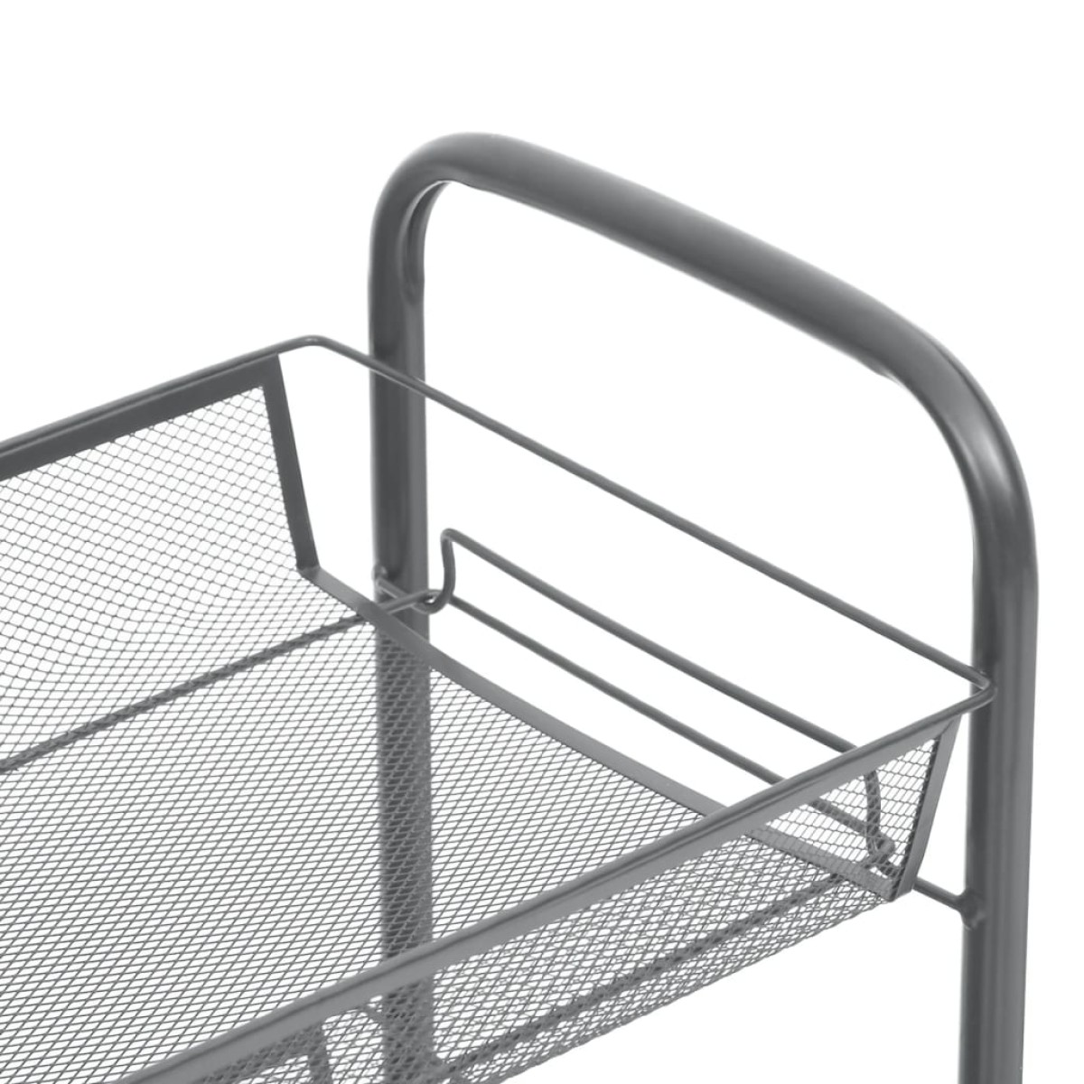 vidaXL Τρόλεϊ Κουζίνας 4 Επιπέδων Γκρι 46 x 26 x 85 εκ. Σιδερένιο