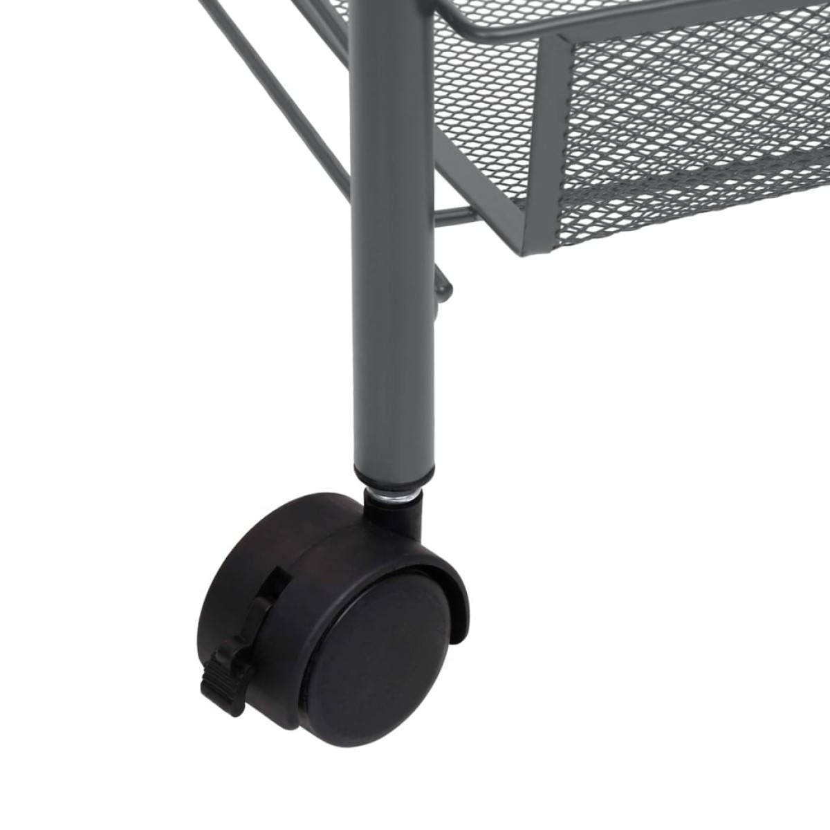 vidaXL Τρόλεϊ Κουζίνας 4 Επιπέδων Γκρι 46 x 26 x 85 εκ. Σιδερένιο