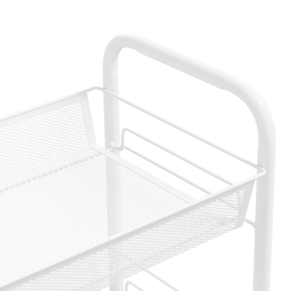 vidaXL Τρόλεϊ Κουζίνας 5 Επιπέδων Λευκό 46 x 26 x 105 εκ. Σιδερένιο
