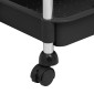 vidaXL Τρόλεϊ Κουζίνας 5 Επιπέδων Μαύρο 42 x 29 x 128 εκ. Σίδερο/ABS